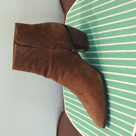 Brown Suede Ankle Bookies - Picture 5 of 8